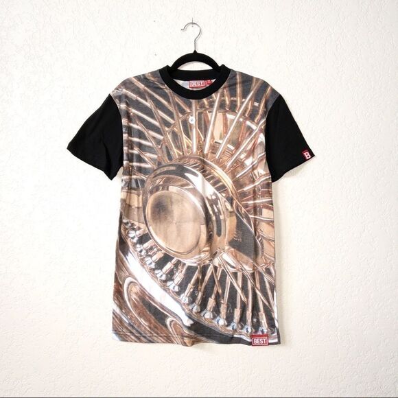 NIP Best x Breezy‎ Excursion Gold Rims Graphic T-Shirt Size Medium - Picture 1 of 3